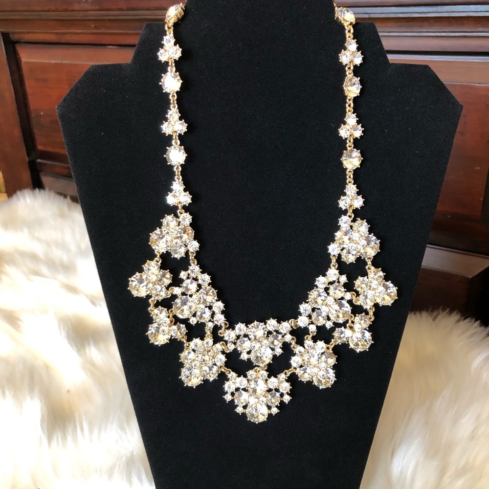 Charter Club Gold Tone Crystal Necklace